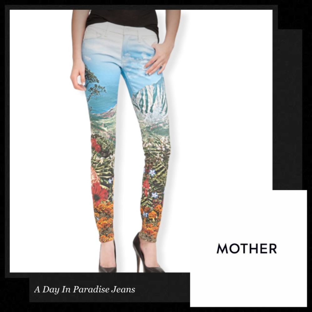 MOTHER The Looker ‘A Day in Paradise’ Skinny Jeans